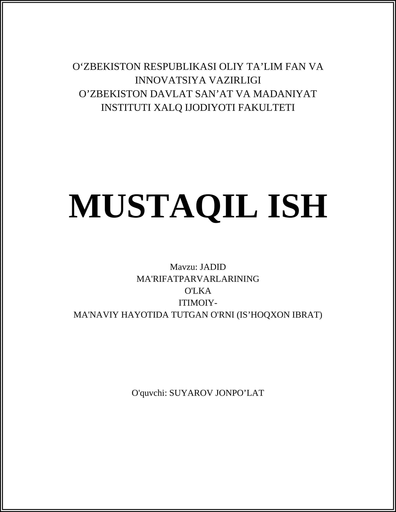 JADID 1