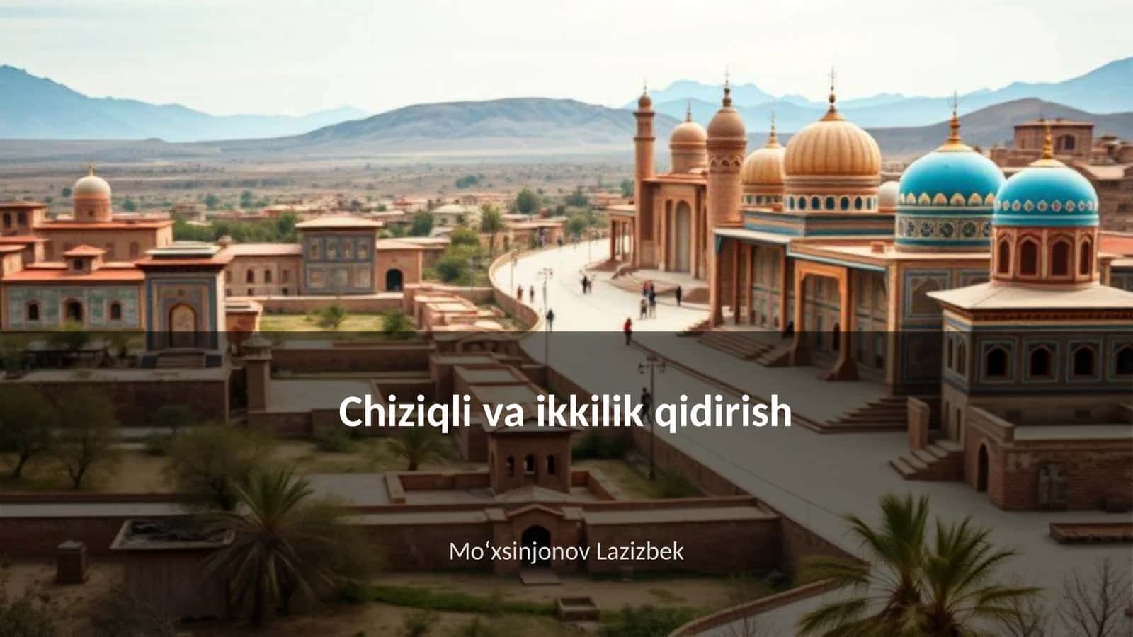Chiziqli va ikkilik qidirish 1