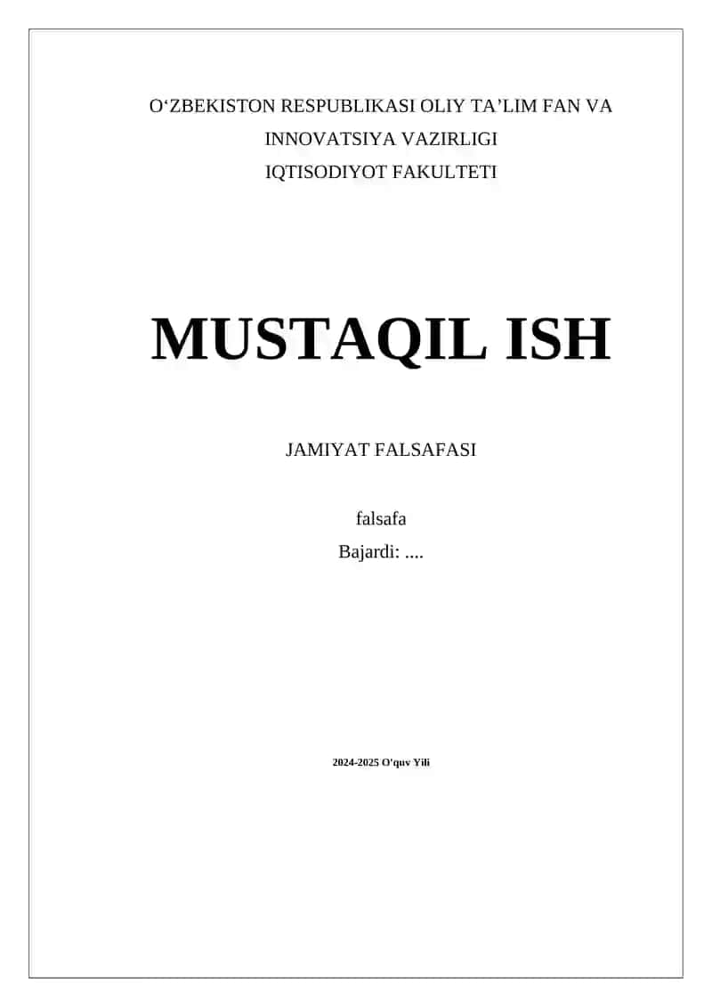 Jamiyat Falsafasi