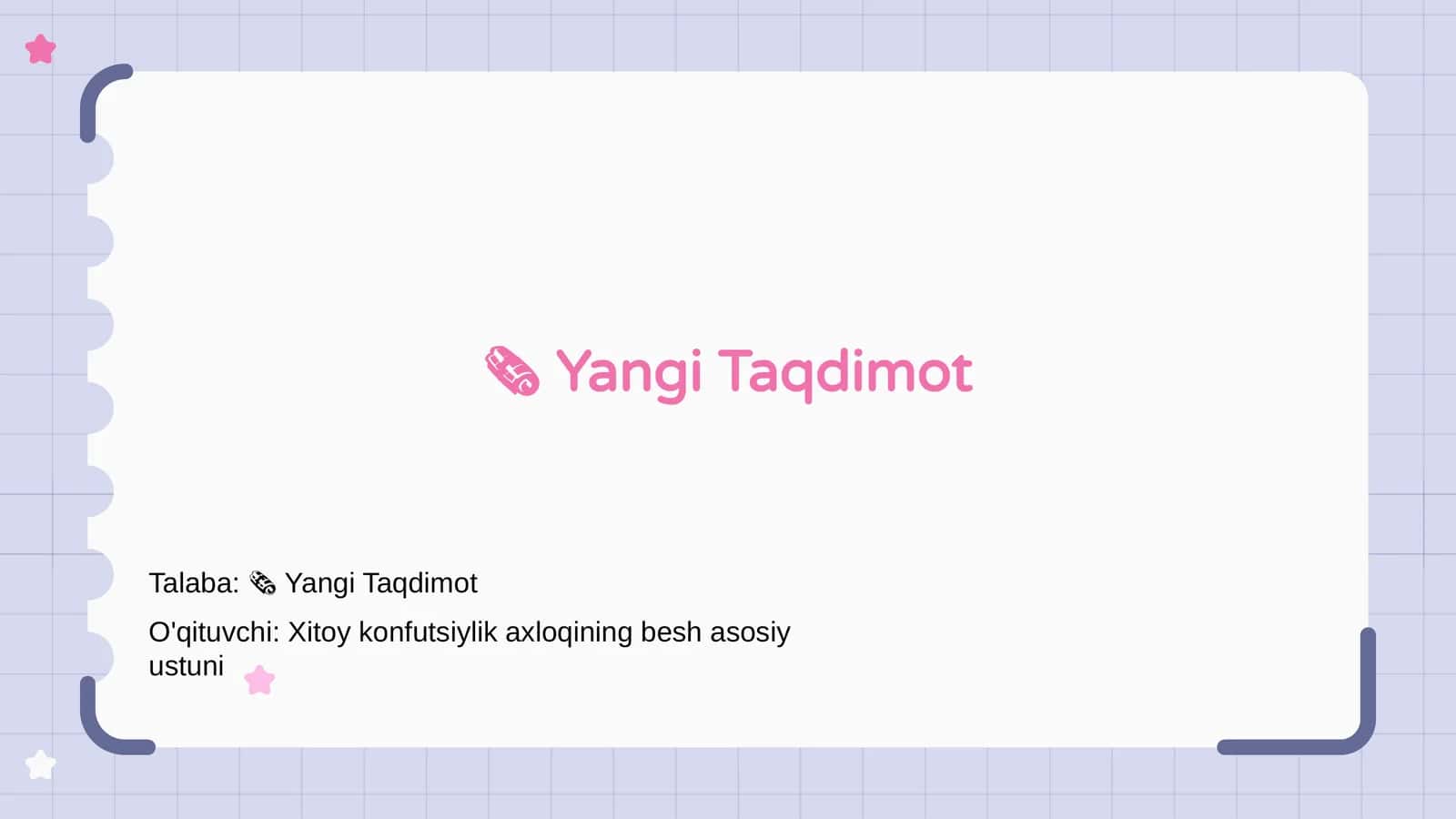 Yangi Taqdimot 1