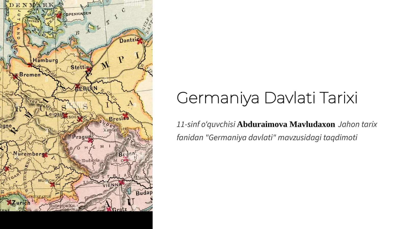 Germaniya Davlati Tarixi 11-sinf Jaxon tarixi 1