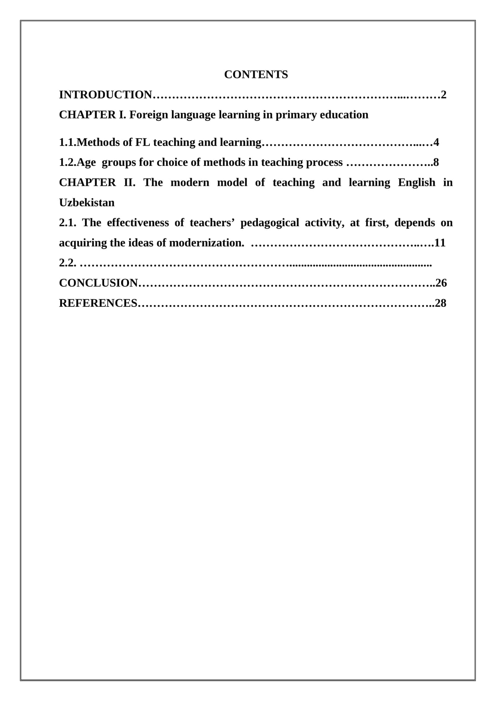 Foreign language learning in primary education 1