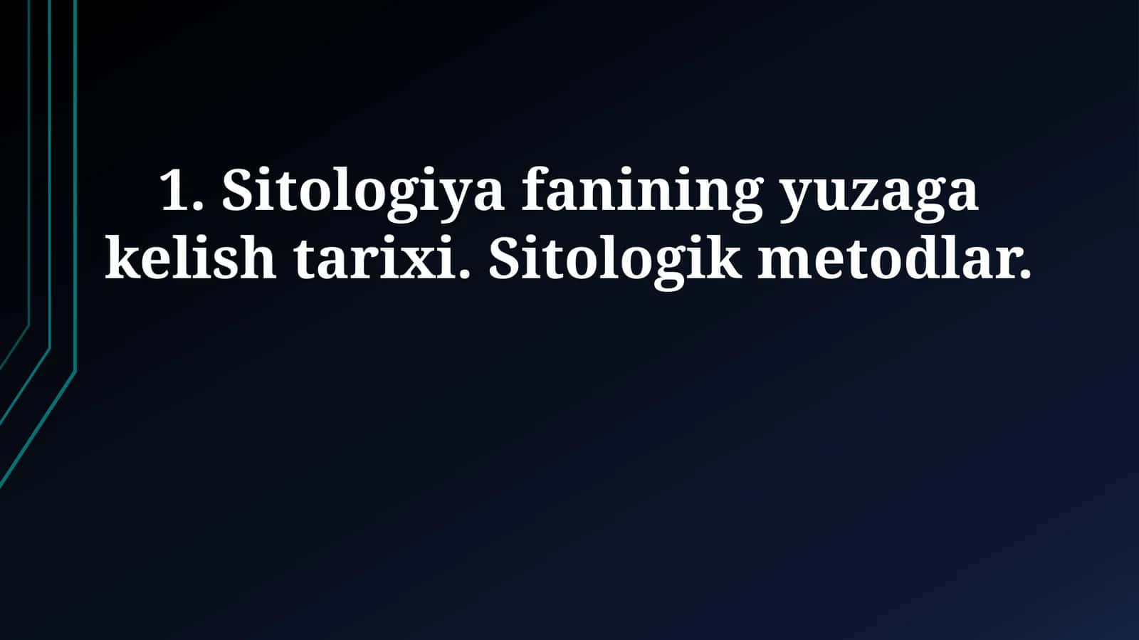 Zamonaviy sitologik usullar 1