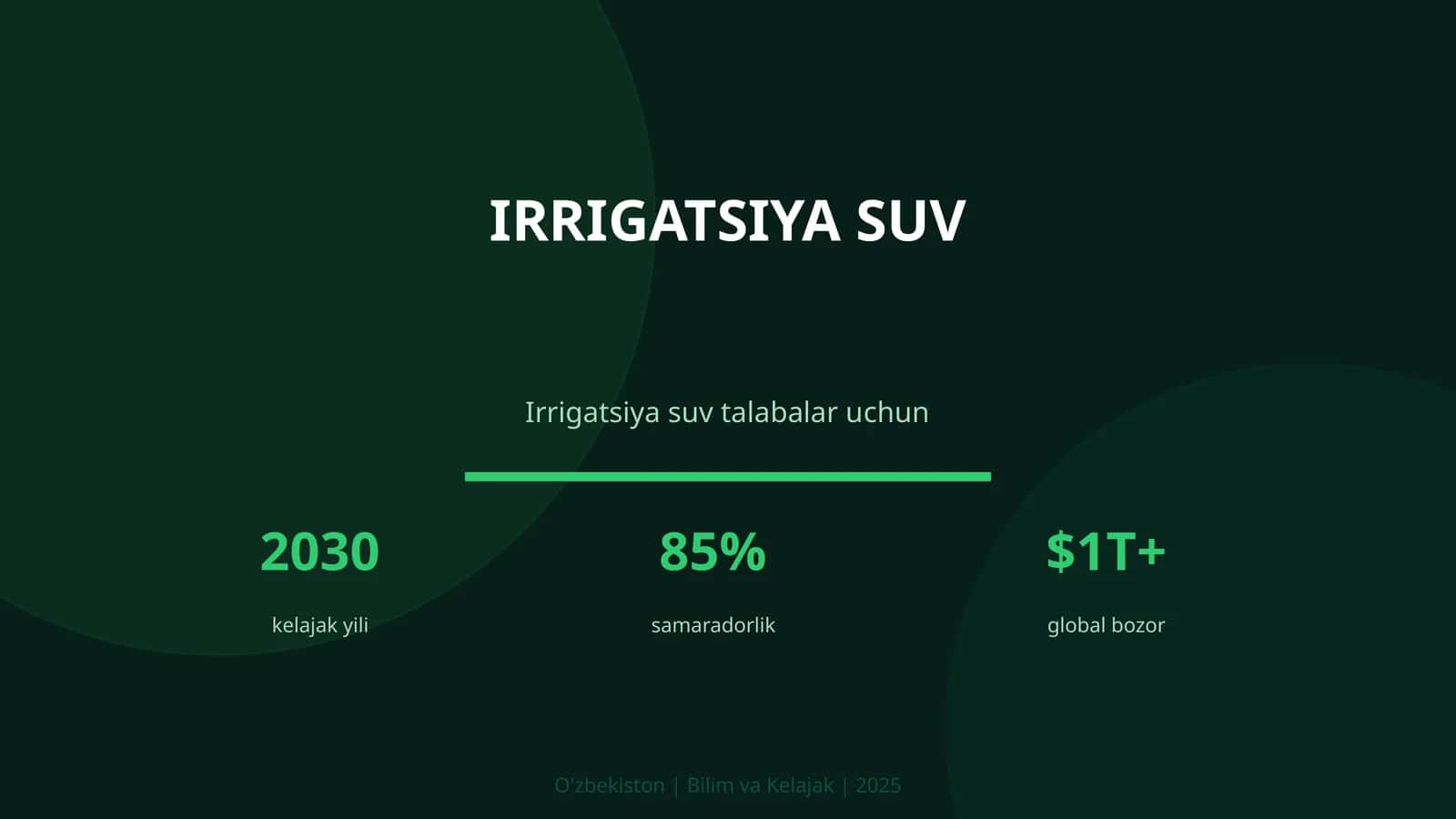 Irrigatsiya Suv 1