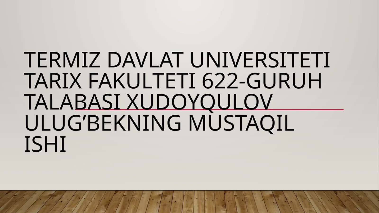 PALEOLIT DAVRI MADANIYATI 1