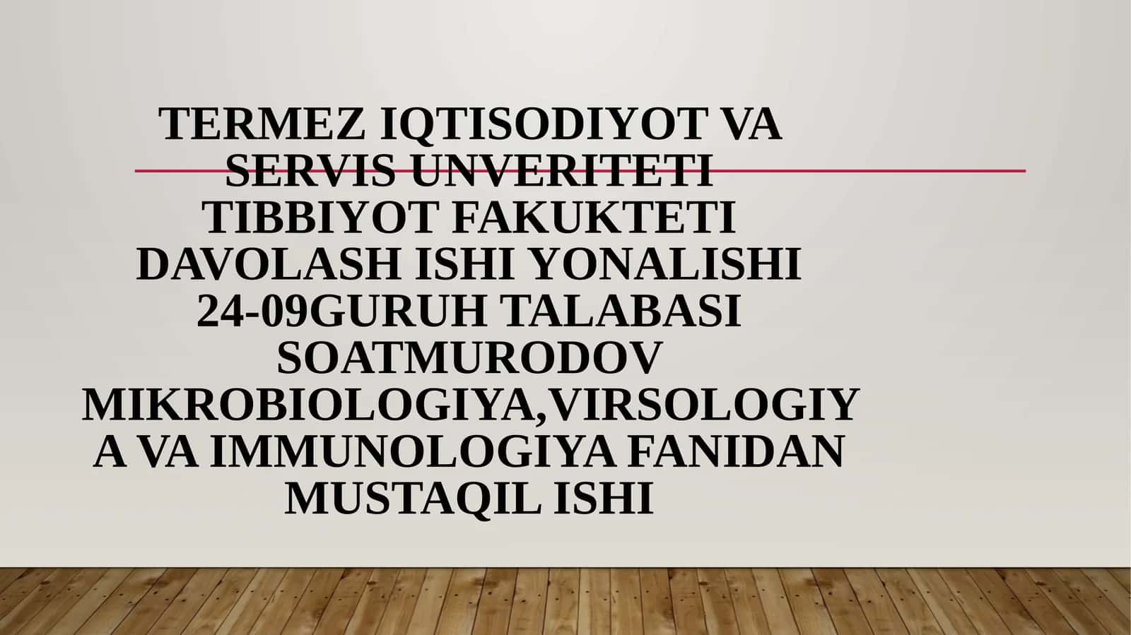 Endogen parazitar kasalliklar, klassifikatsiyasi, patogenezi, laboratoriya tashxisi 1