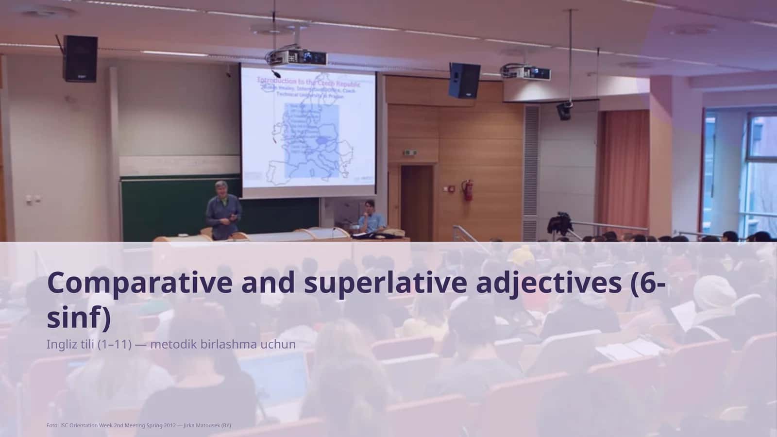 Comparative and superlative adjectives (6-sinf) 1