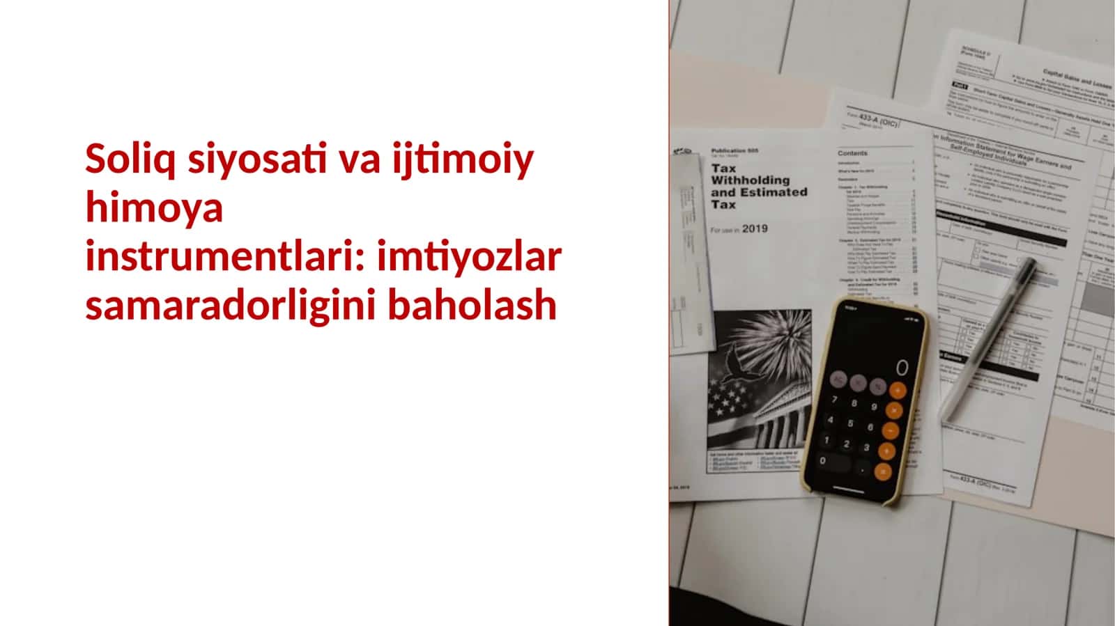 Soliq siyosati va ijtimoiy himoya 1