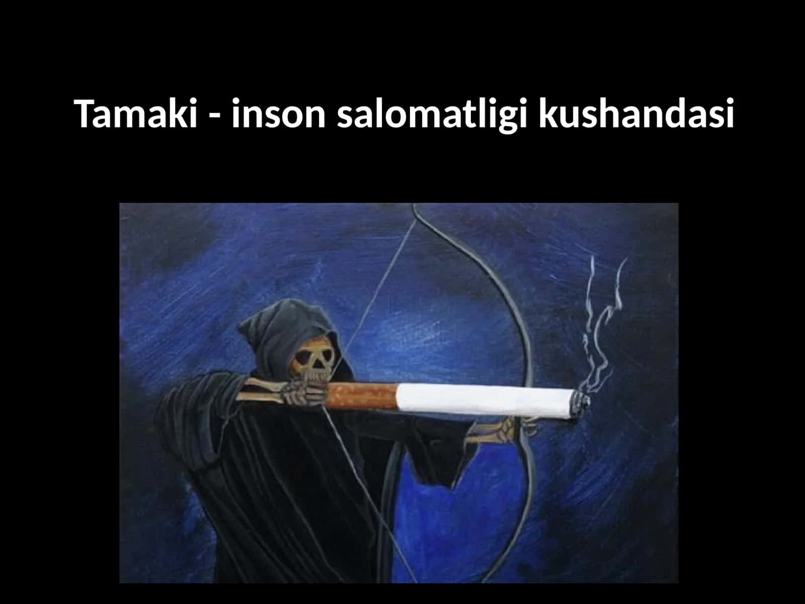 Tamaki - inson salomatligi kushandasi 1