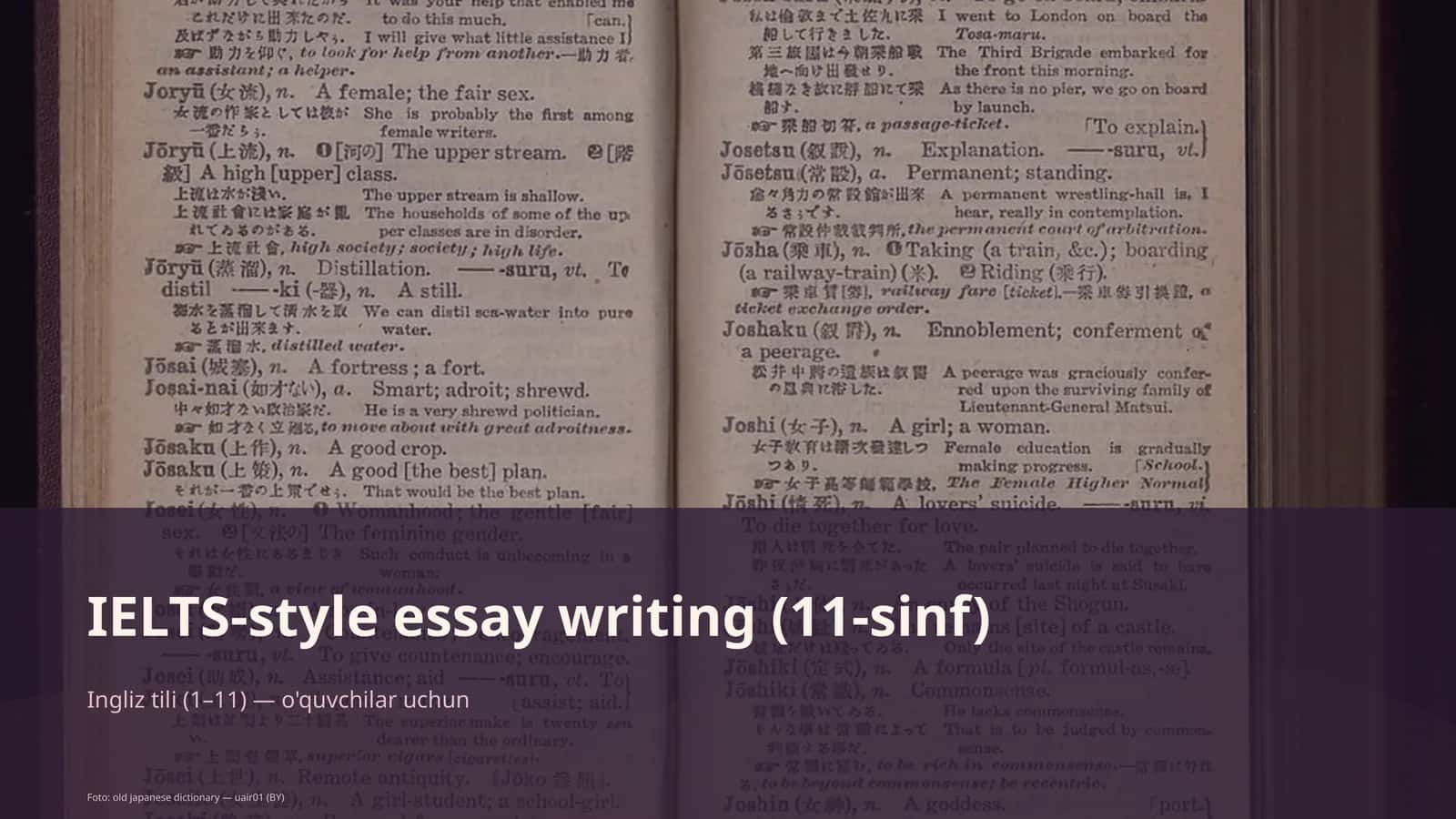 IELTS-style essay writing (11-sinf) 1