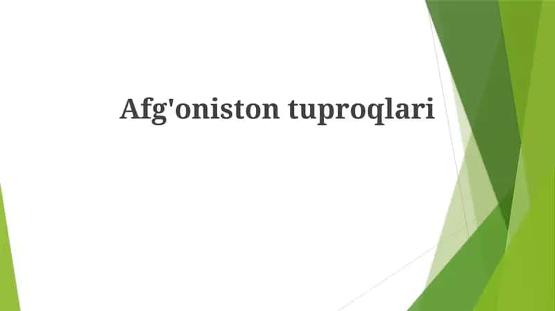 Afg'onistontuproqlari 1