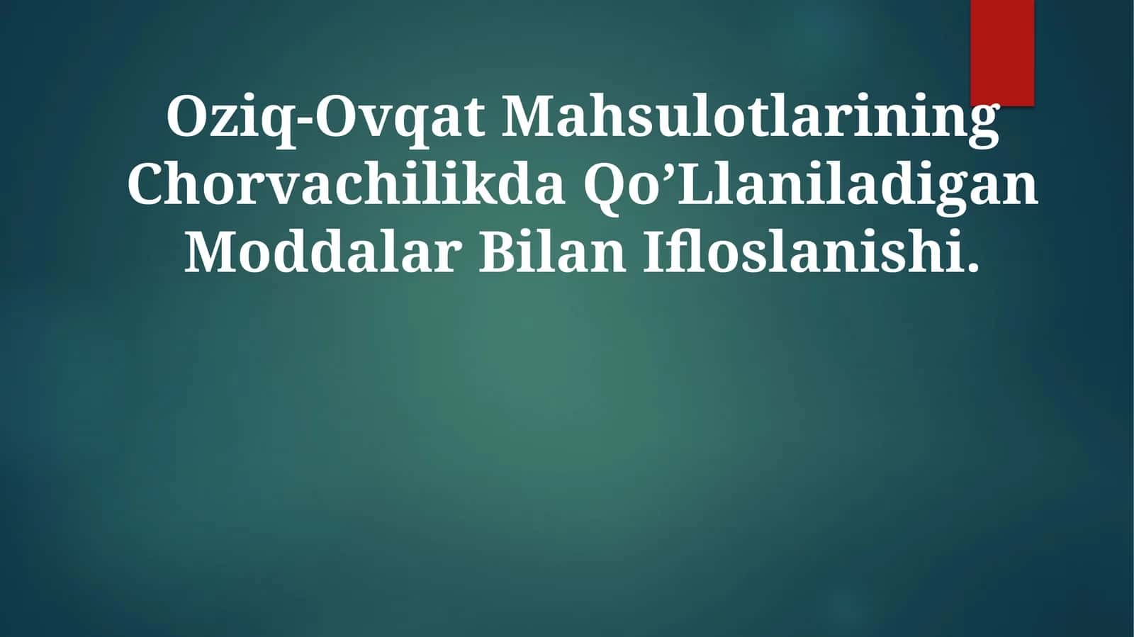 Oziq-Ovqat Mahsulotlari 1