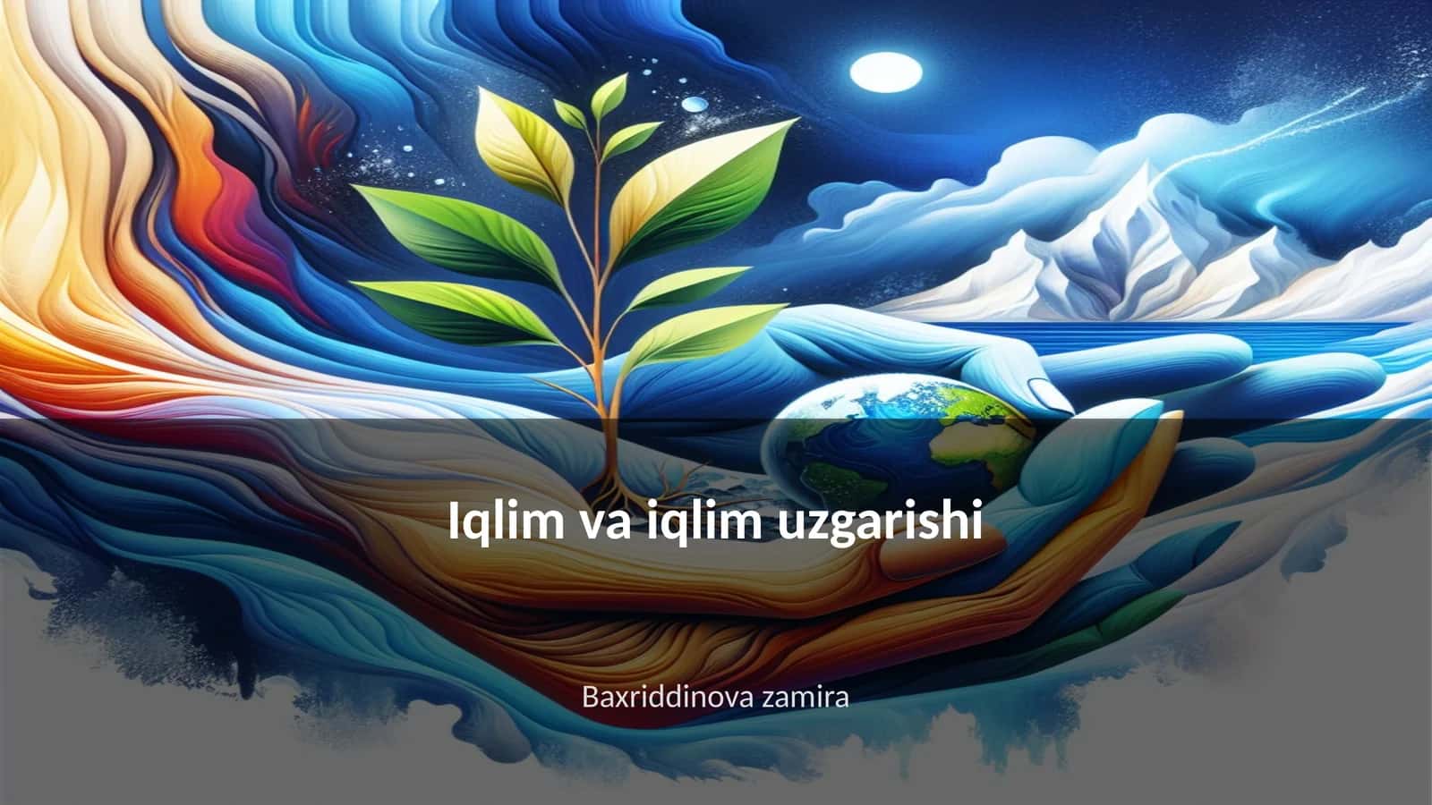 Iqlim va iqlim uzgarishi 1