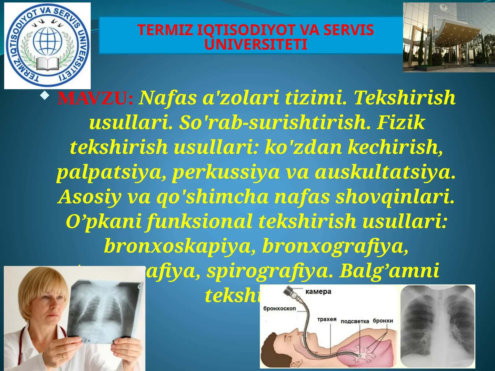 Nafasa'zolaritizimi.Tekshirishusullari.So'rab-surishtirish 1