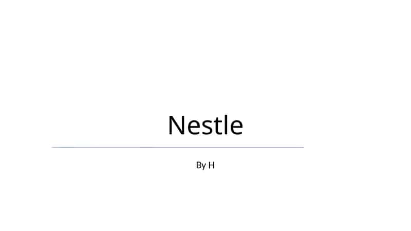Nestle 1