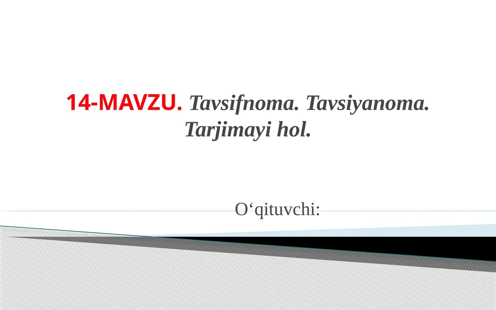 Tavsifnoma 1