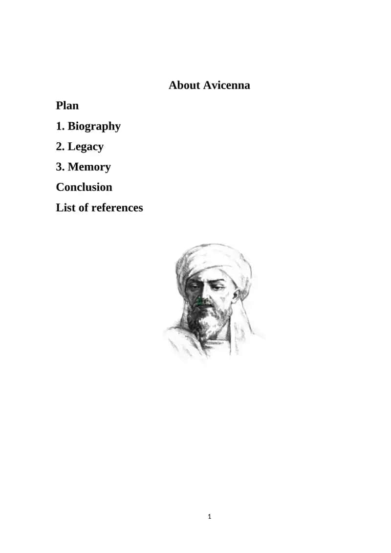 Avicenna's Biography 1