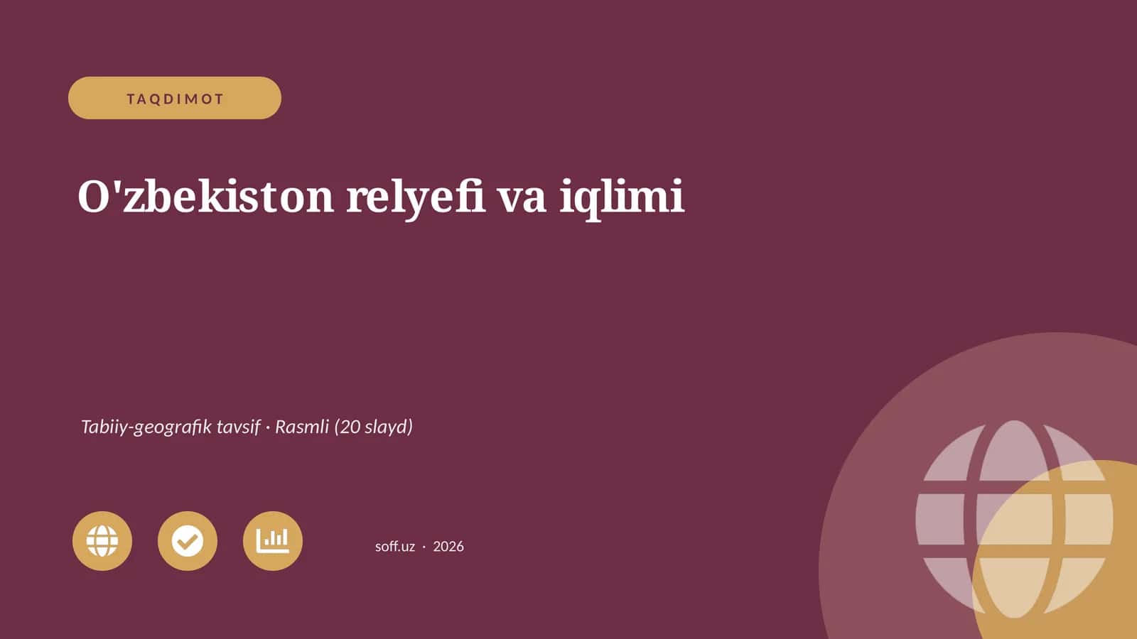 O'zbekiston relyefi va iqlimi 1