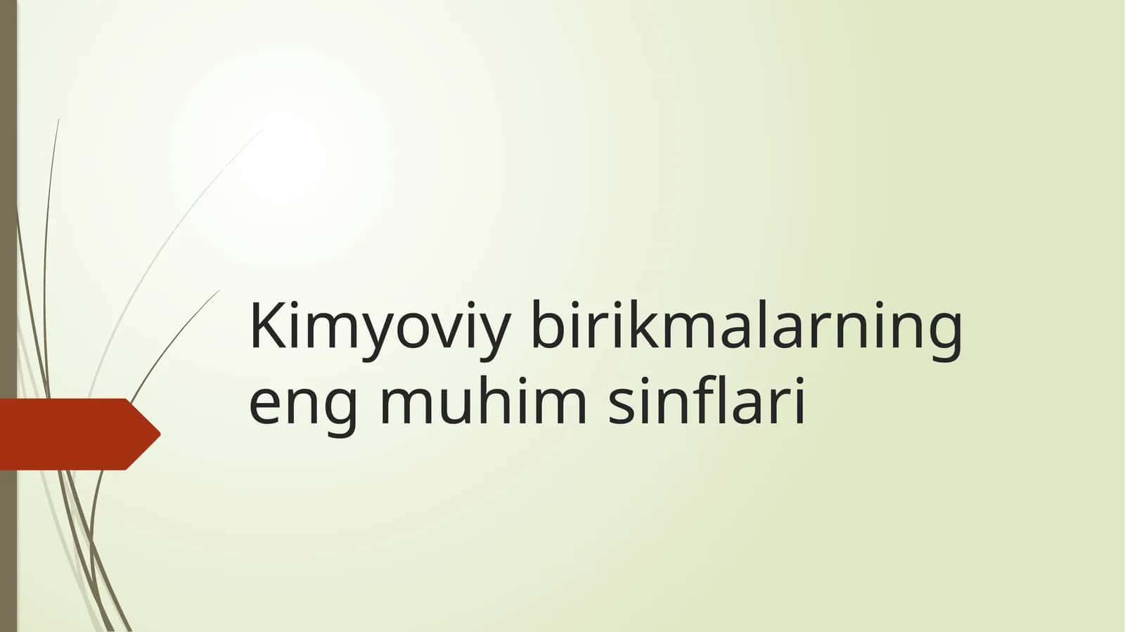 Kimyoviy birikmalar ning eng muhimsi nflari 1