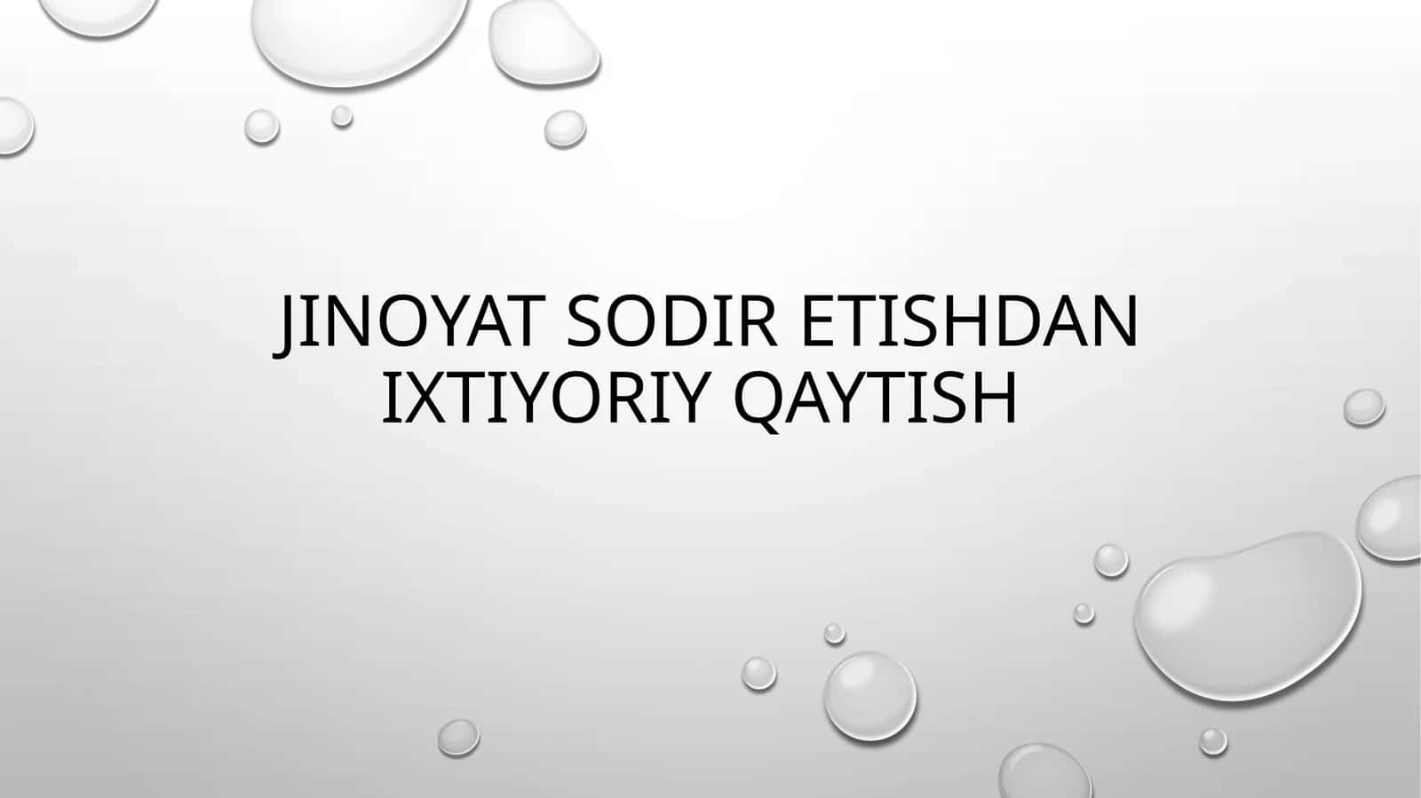 Jinoyat sodir etishdan ixtiyoriy qaytish 1