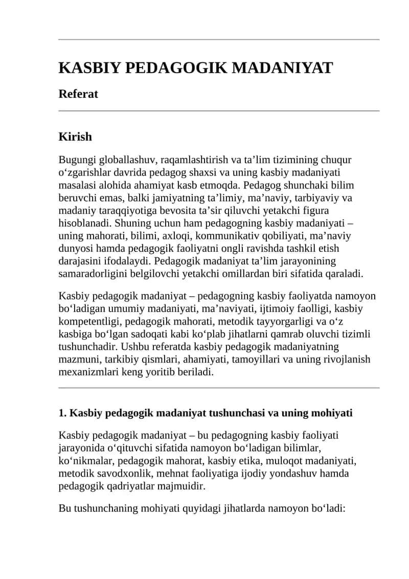 Pedagogika (referat) 1