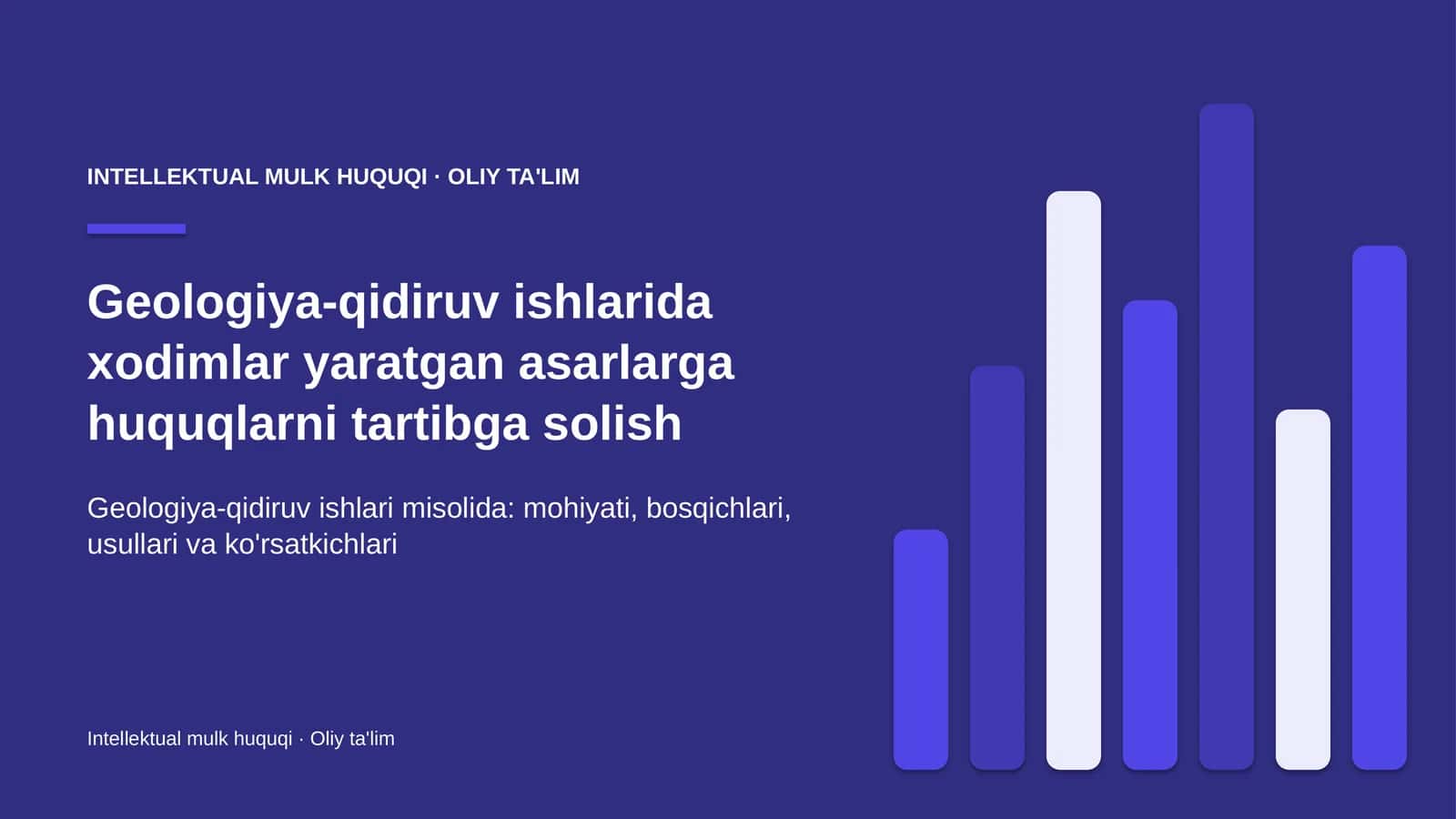 geologiya qidiruv ishlarida xodimlar yaratgan asarlarga huquqlarni tartibga solish 8729 1