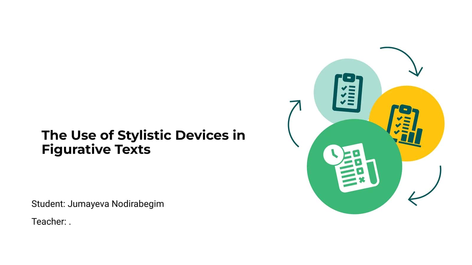 The Use of Stylistic Devices in Figurative Texts 1