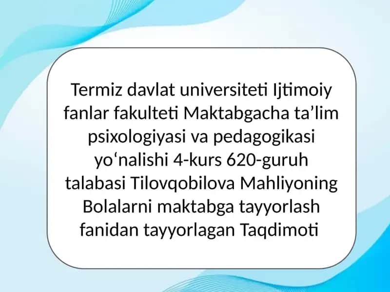 Ta’lim Rivojlandirish Jarayonida Bolalarga Individual Yondashishi Texnologiyasini Amalga Oshirish Uchun Psixologik – Pedagogik Sharoitlar 1