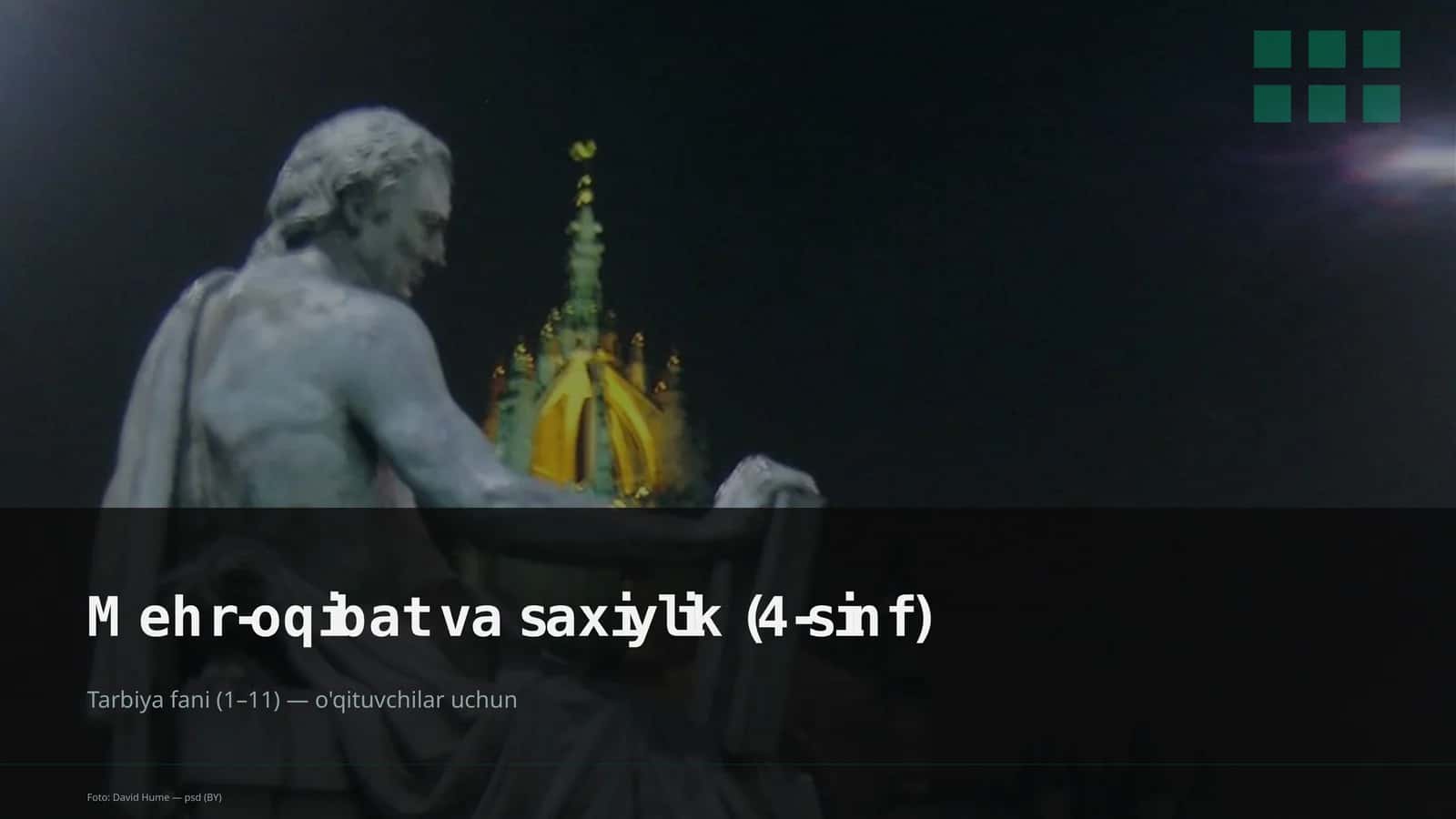 Mehr-oqibat va saxiylik (4-sinf) 1