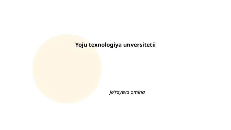 Sun'iy intellekt texnologiyalari 1