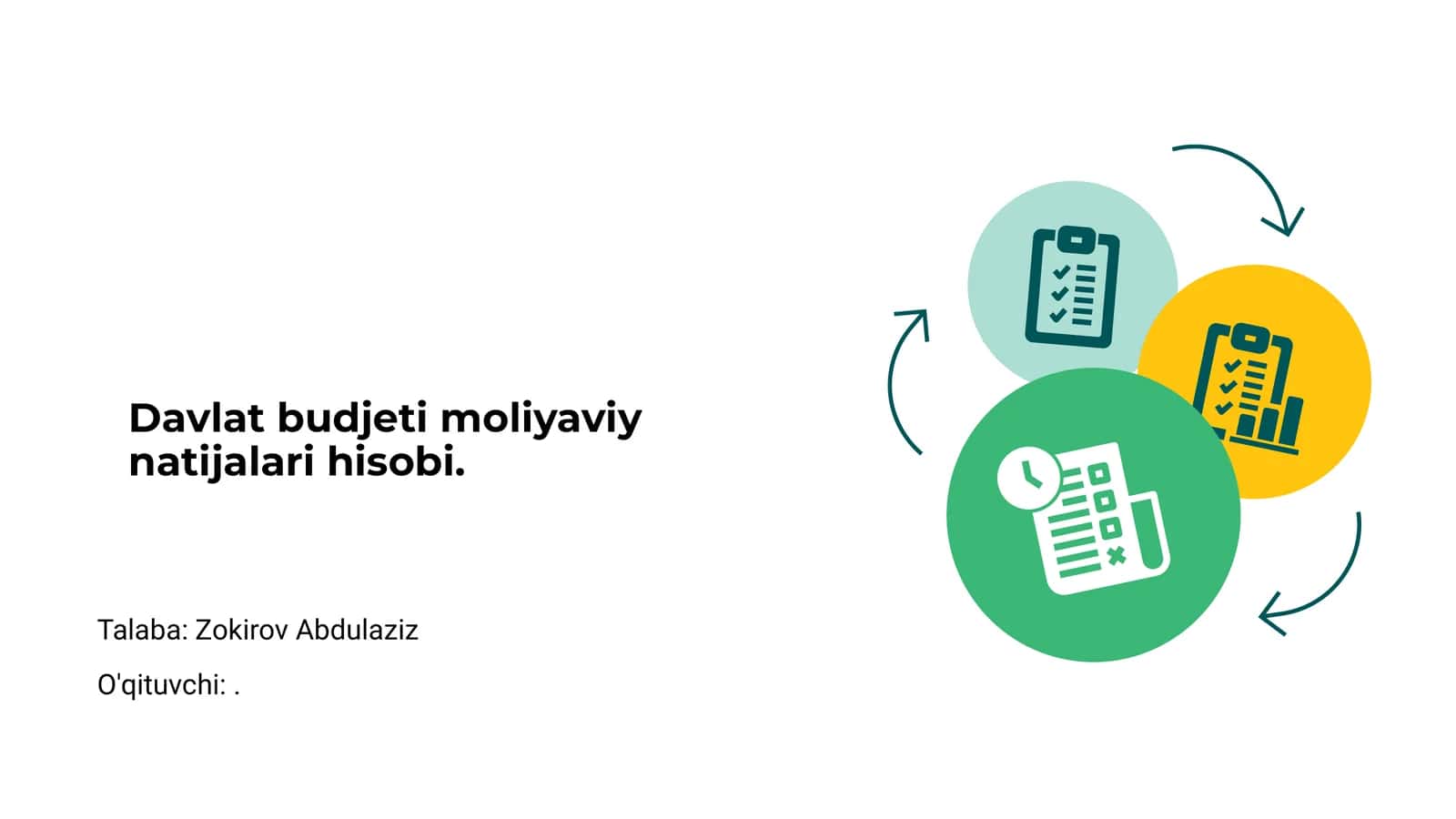 Davlat budjeti moliyaviy natijalari hisobi 1