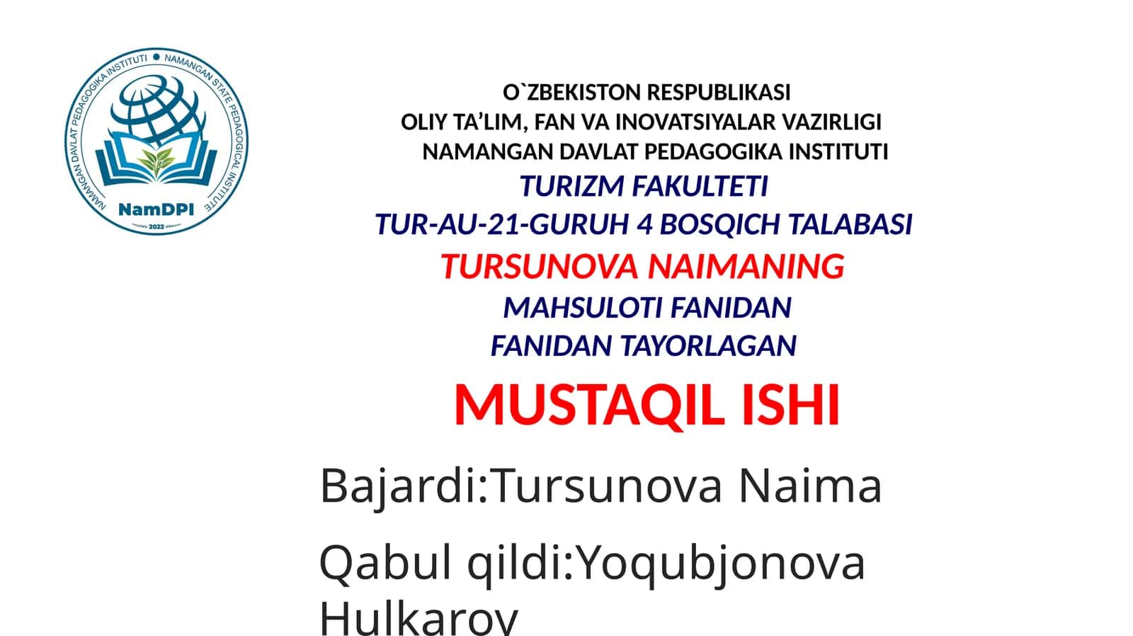Turizm marketingining o'ziga xosligi va murakkabligi 1