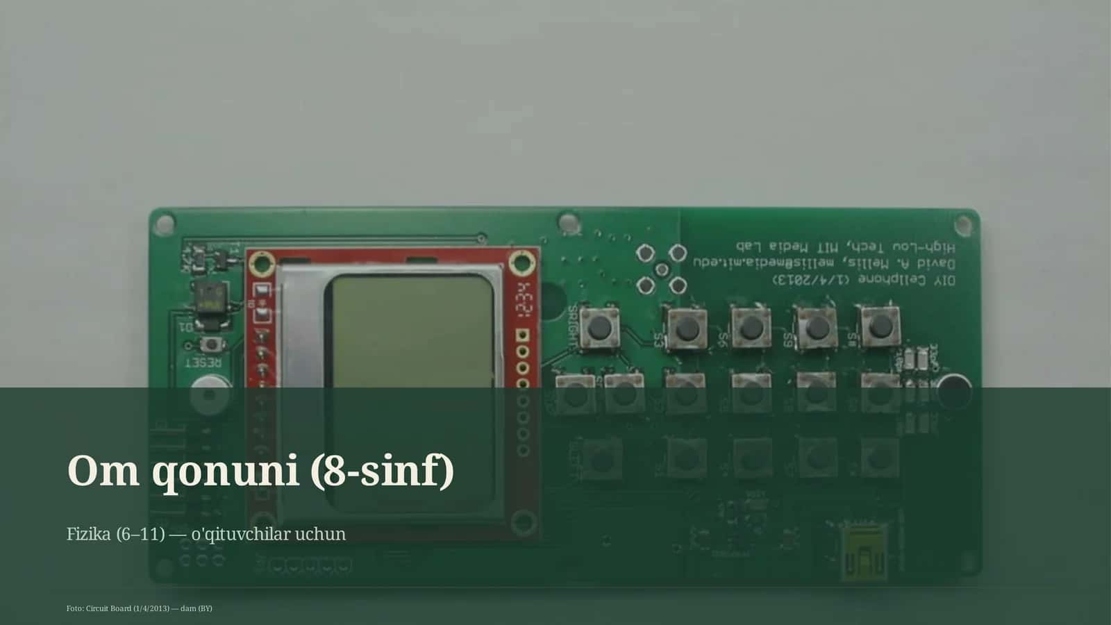 Om qonuni (8-sinf) 1