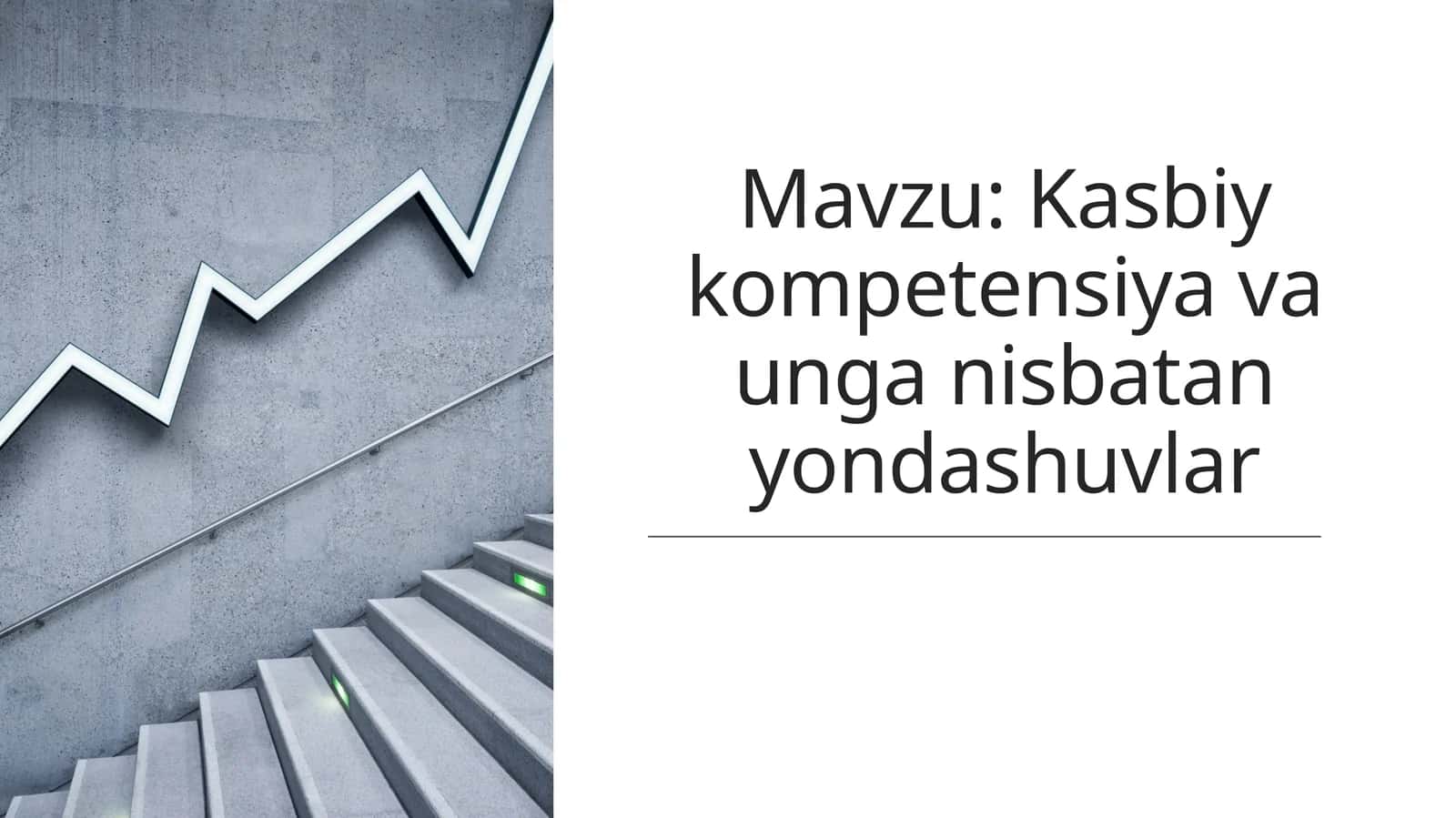 Kasbiy kompetensiyalar 1