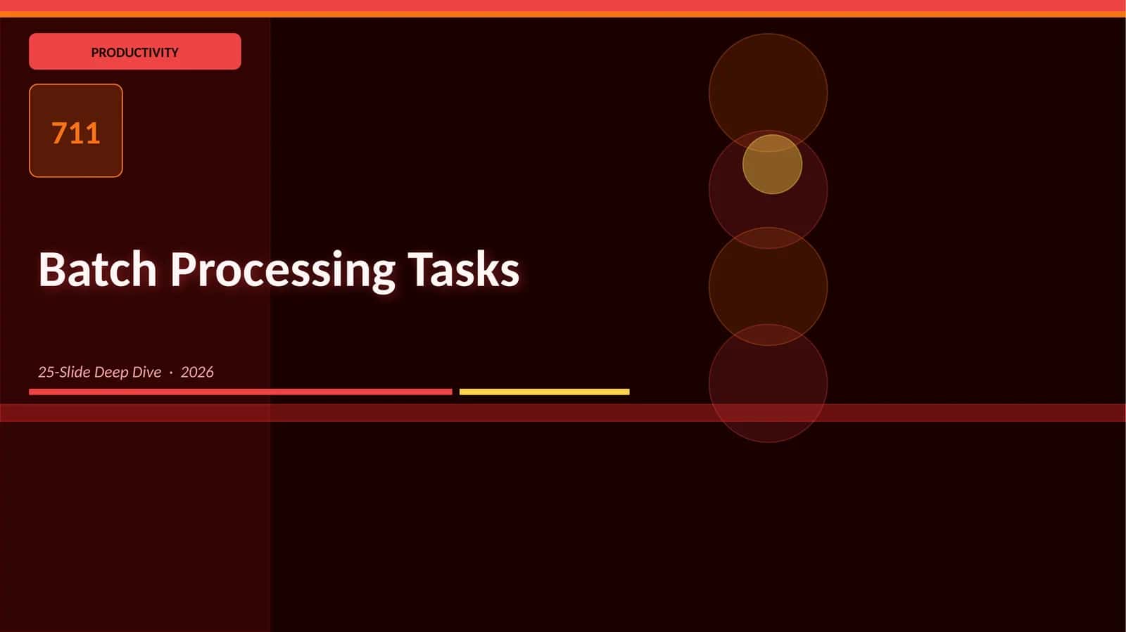 Batch Processing Tasks 1