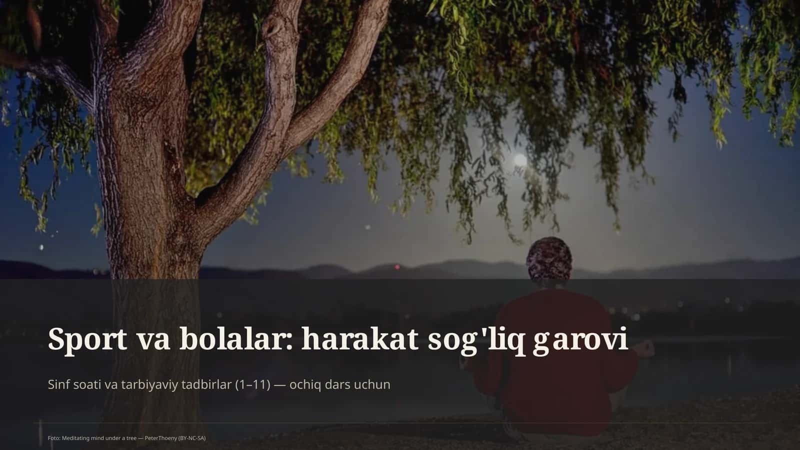 Sport va bolalar: harakat sog'liq garovi 1