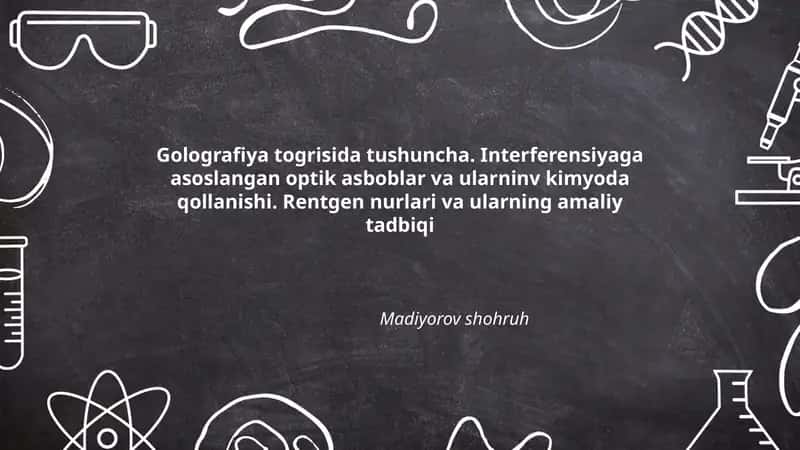 Golografiya togrisida tushuncha 1