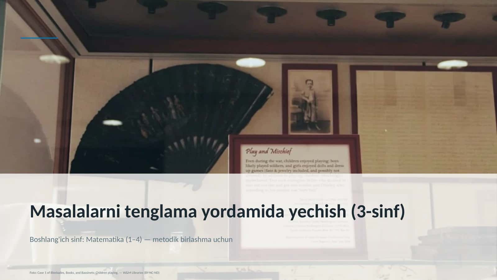 Masalalarni tenglama yordamida yechish (3-sinf) 1