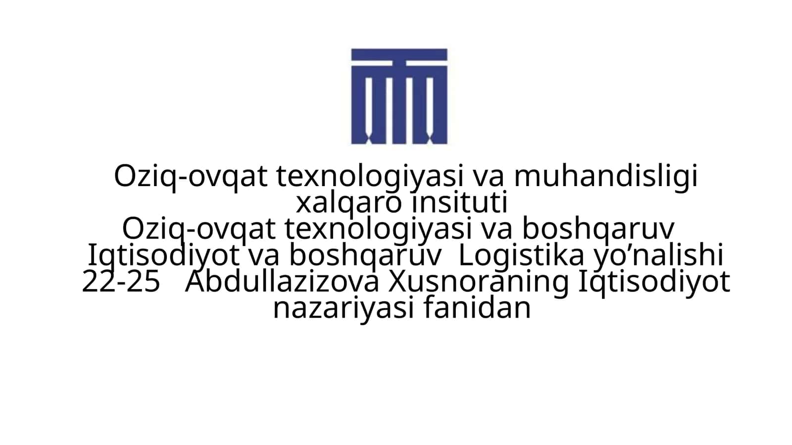 Iqtisodiyot nazariyasining asosiy bosqichlari 1