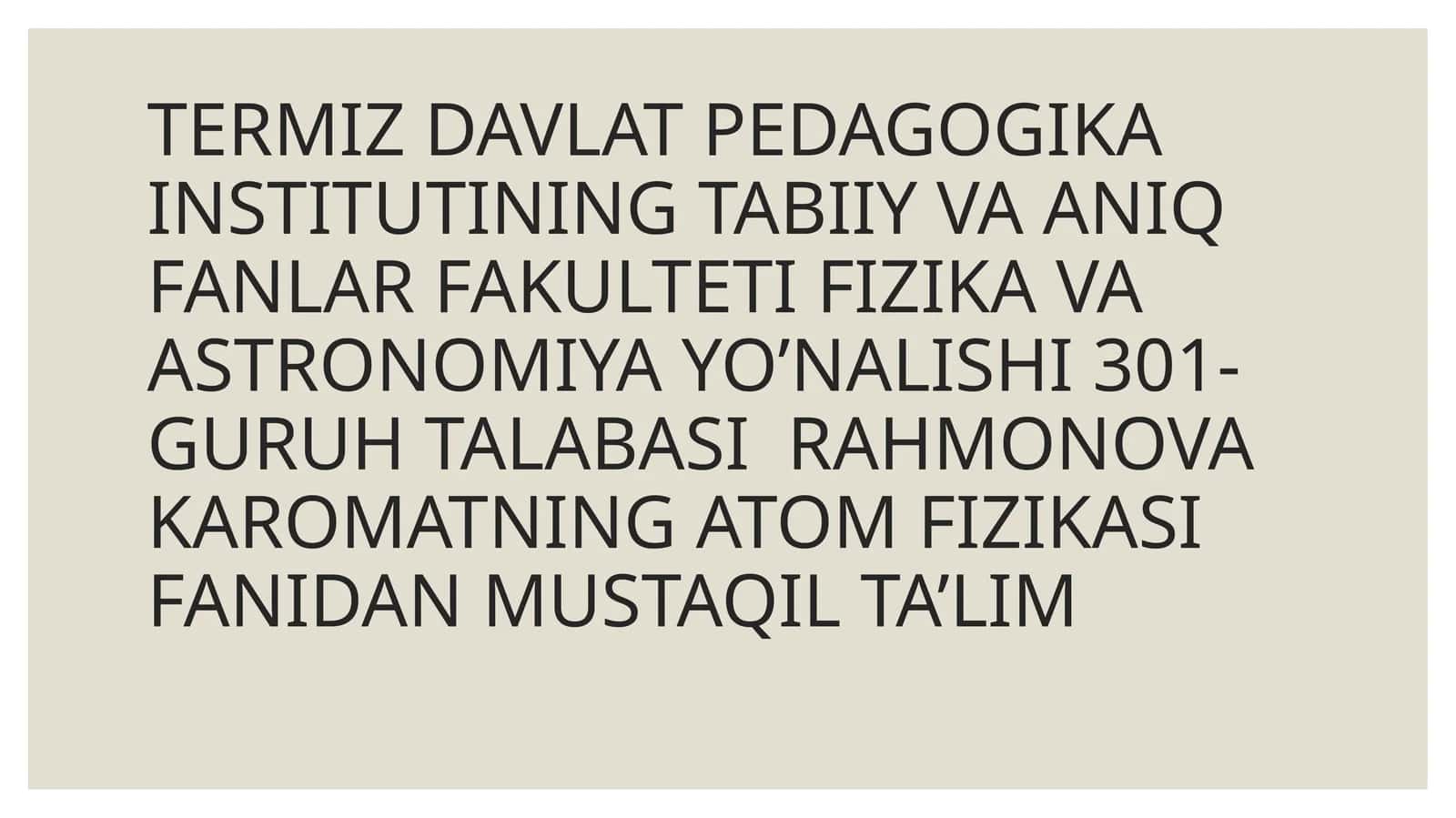 Fizika va Astronomiya 1