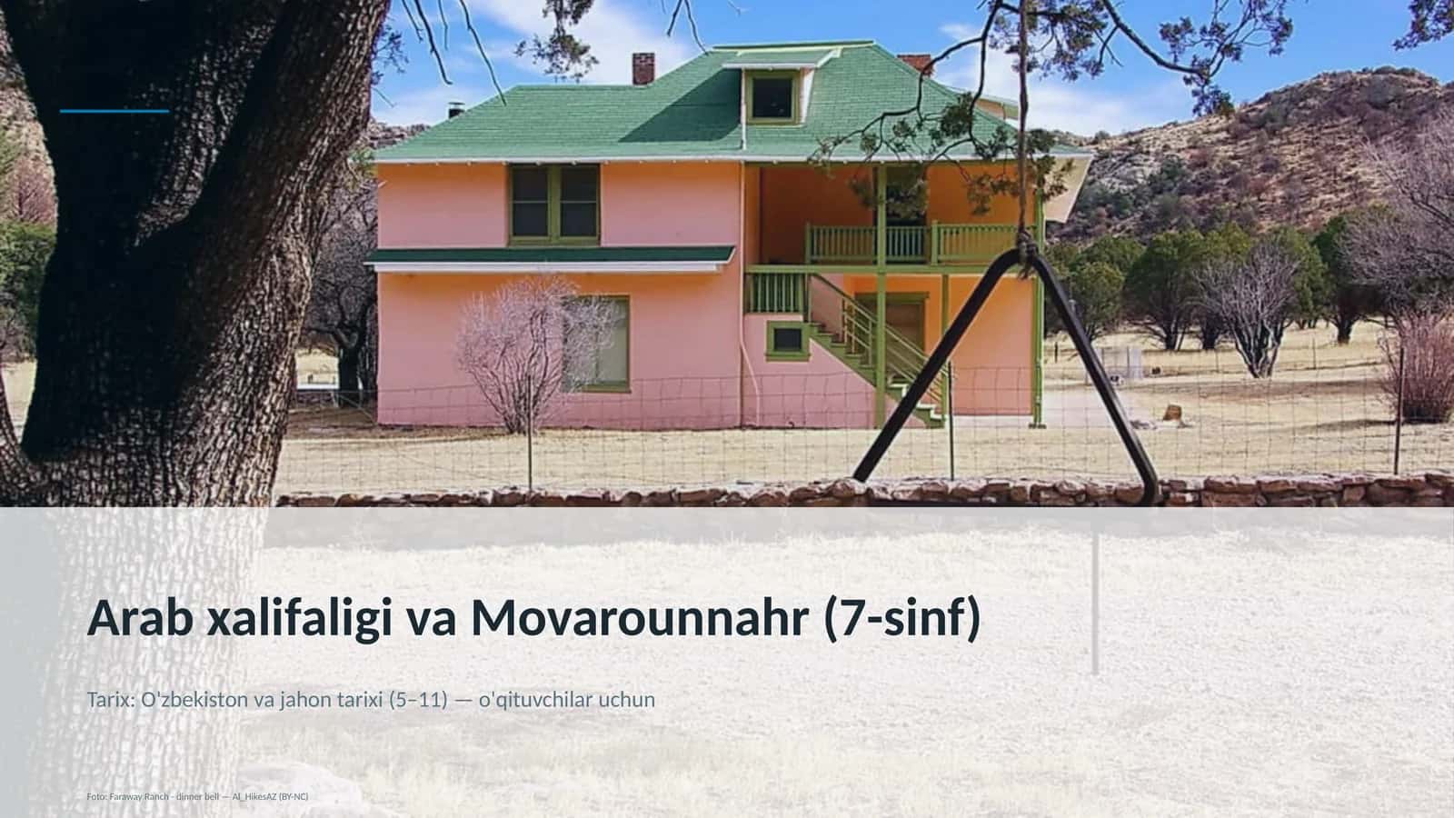 Arab xalifaligi va Movarounnahr (7-sinf) 1