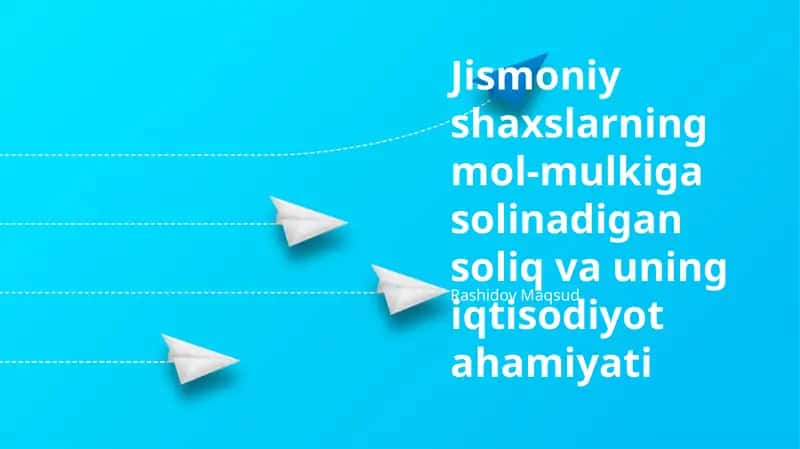 Jismoniy Shaxslarga Tegishli Mol-mulk Soliqlarining Iqtisodiy Ahamiyati 1