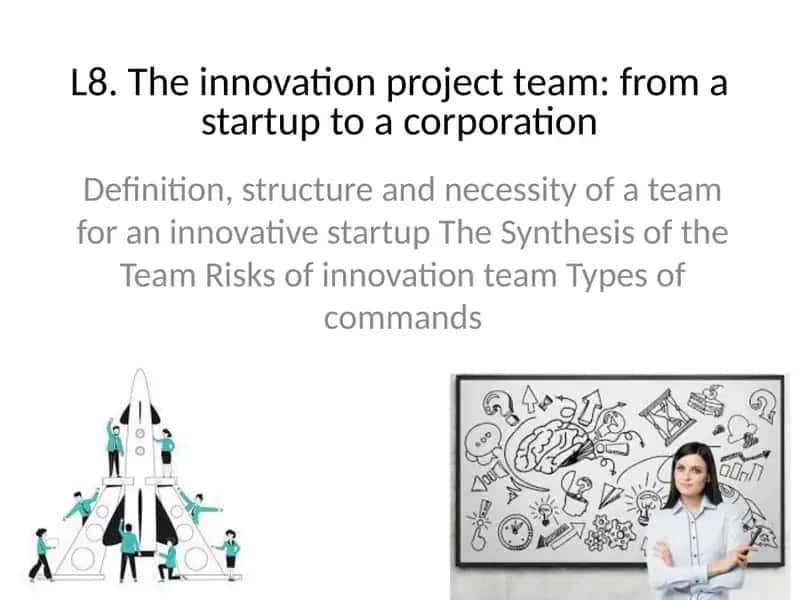 Team Formation for Innovative Startups 1