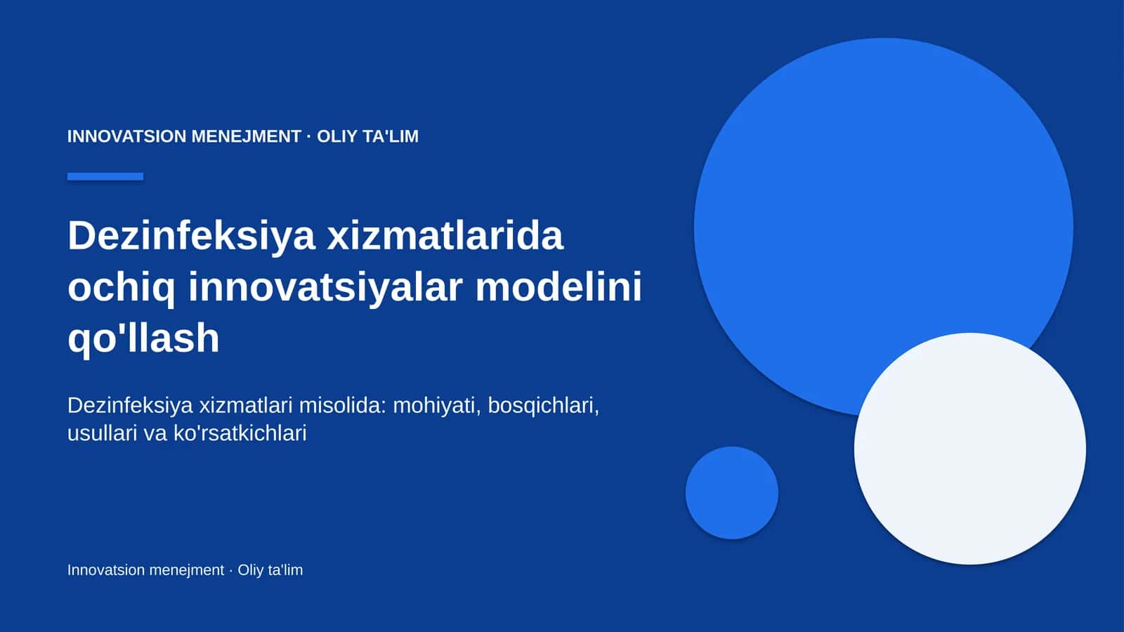 dezinfeksiya xizmatlarida ochiq innovatsiyalar modelini qo'llash 9432 1