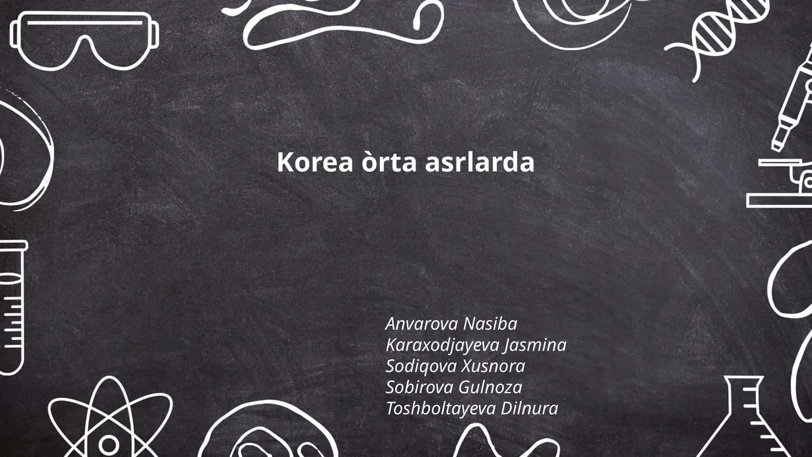 Korea òrta asrlarda 1