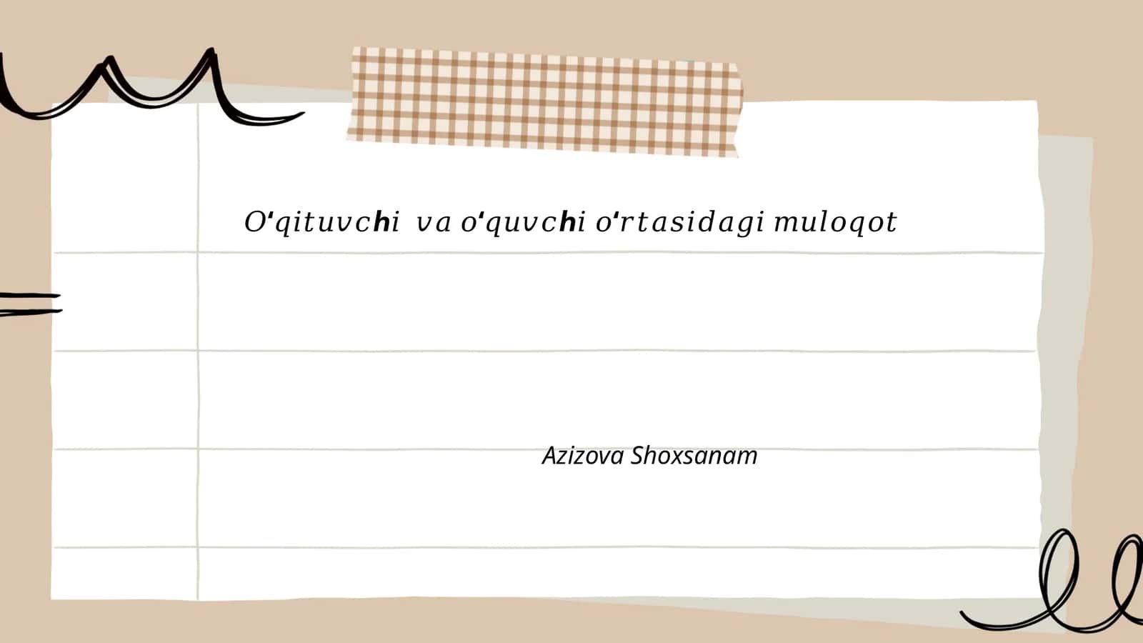O‘qituvchi va o‘quvchi o‘rtasidagi muloqotning ahamiyati 1