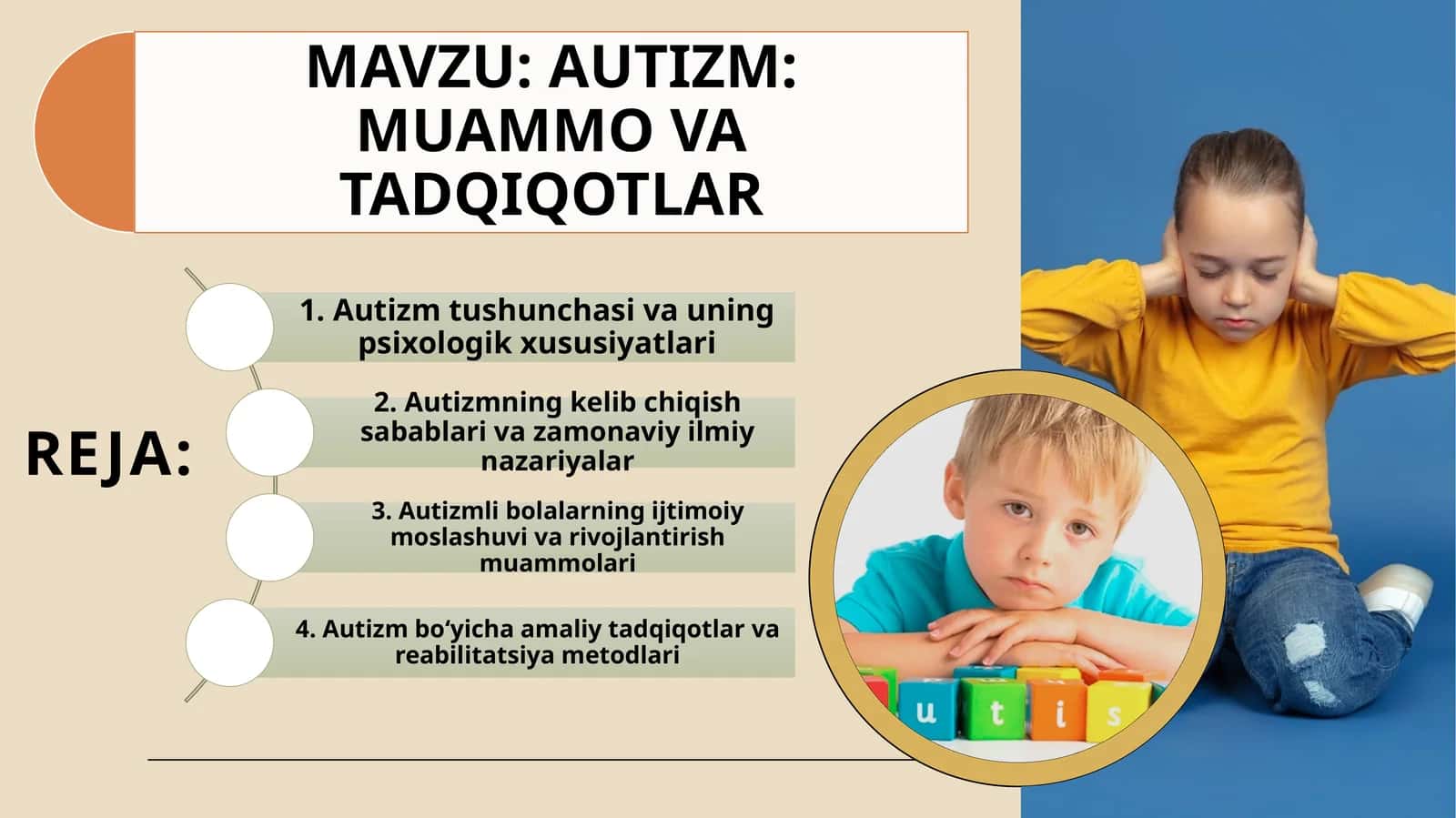 AUTIZM: MUAMMO VA TADQIQOTLAR 1