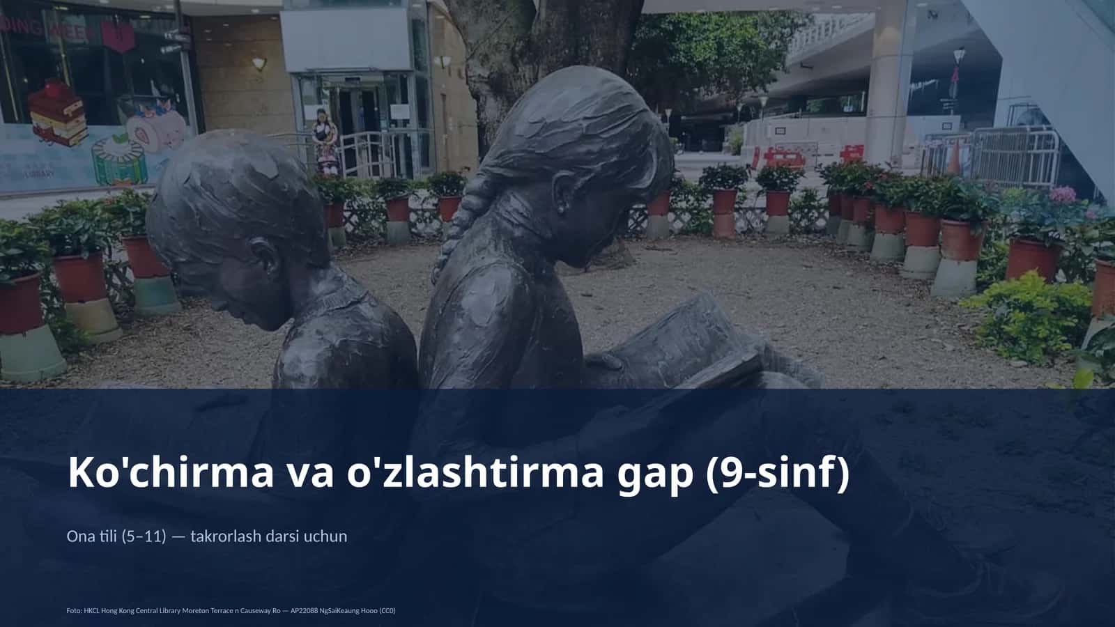 Ko'chirma va o'zlashtirma gap (9-sinf) 1