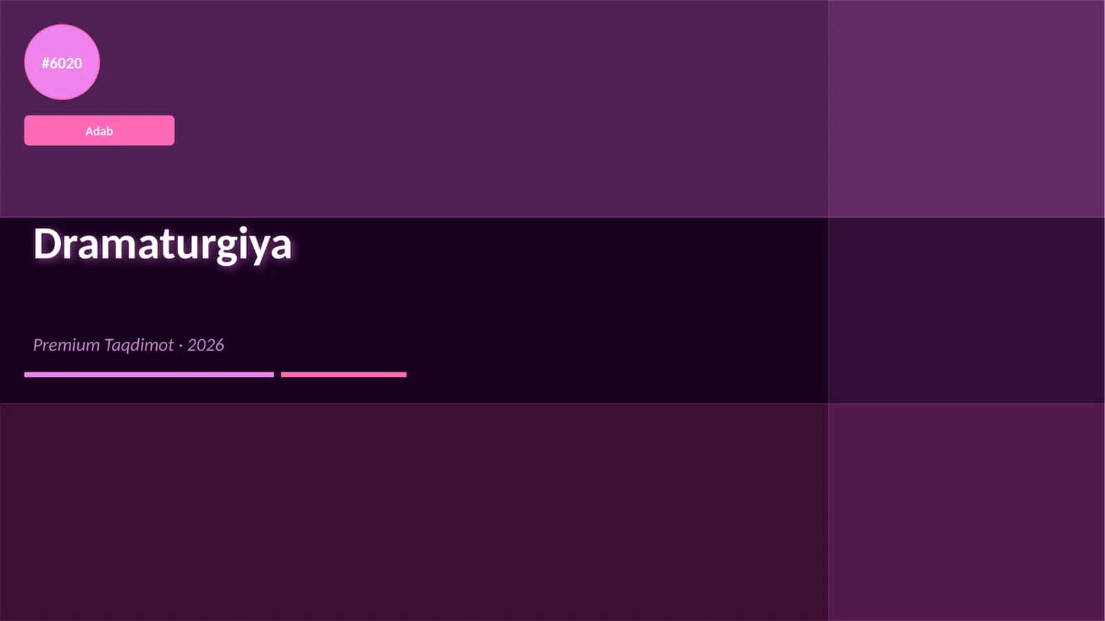 Dramaturgiya 1