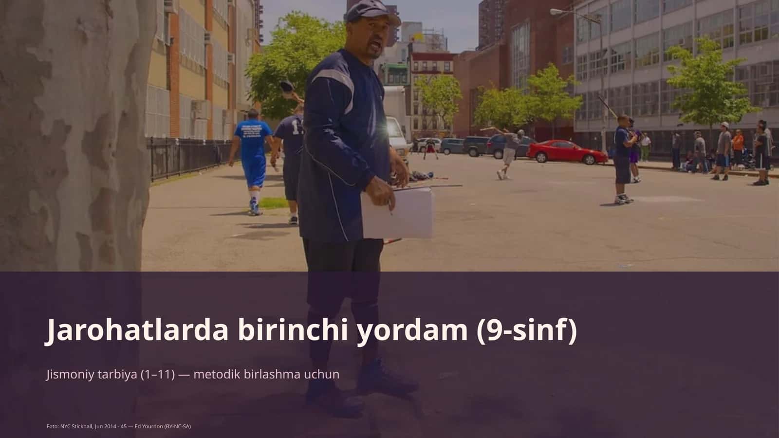 Jarohatlarda birinchi yordam (9-sinf) 1